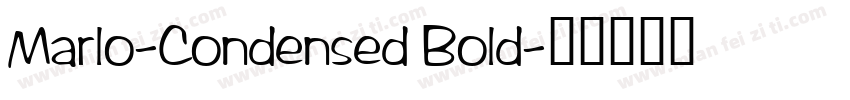 Marlo-Condensed Bold字体转换